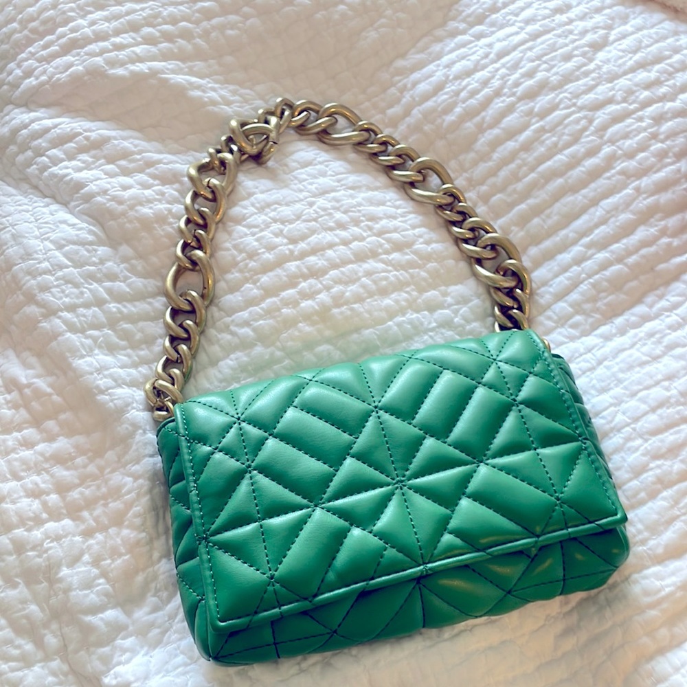 Zara never worn green bag!
